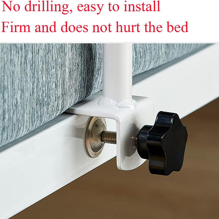 nonotse Bed Rail for Elderly Adults, Safety Bed Handle Bed Grab Bars Standing Aid for Seniors, Sturdy Metal Guard Assist Handle Safety Railing Handicap Fall Protection, 40cm*80cm