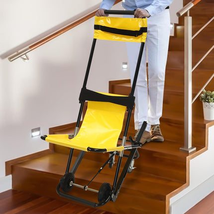 Manual Lift Stair Chair, Foldable Stair Lifts Portable Evacuation Chair for Daily Transfer - Sturdy Construction - Manual Lift Stair Chair