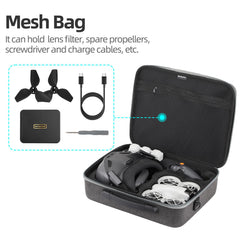 ZJRXM Neo Goggles N3 Bag, Portable Travel Bag, Storage Carrying Case for DJI Neo Goggles N3, RC Motion 3 and Accessories