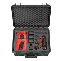 TomCase Travel Edition Case for DJI Mavic 3 / Mavic 3 Pro / Mavic 3 Classic, DJI RC / RC Pro Controller &amp; many accessories - Battery charging in the case, waterproof outdoor case IP67 (black-red)