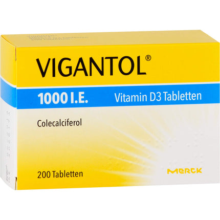 Vigantol 1,000 IU vitamin D3 tablets, 200 pcs