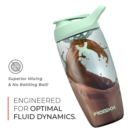 Promixx PURSUIT Protein Shaker – 700ml Premium Shaker for Protein Powder, Supplements &amp; Pre-Workout – Leak-Proof, BPA-Free, Easy to Clean – Seaweed Green