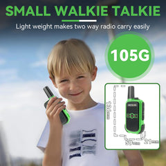 Retevis RT15 Walkie Talkie Adults, PMR446 Two-Way Radios, Hands-Free VOX, Mini, 1000 mAh Li-ion Battery, Walkie Talkie for Camping, School, Home Games, Vacation (Green and Yellow, 1 Pair)