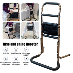 kyaoayo standing and sitting aid, height-adjustable safety handrails, support frame with 3 handles, secure stand, mobility and everyday aids for the elderly, pregnant women and the disabled