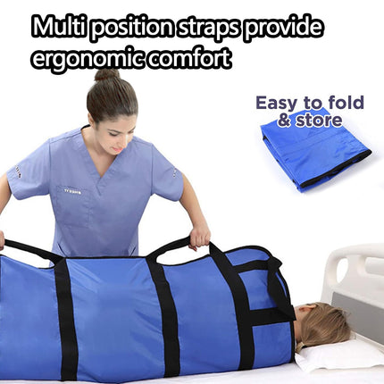 Transfer belt, positioning pad for patient transfer, 120 * 100cm transfer belt transfer patient belt for seniors, patient transfer board with handles for elderly people and patients