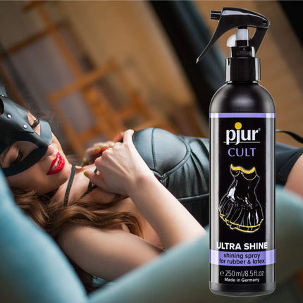 pjur CULT Ultra Shine - Latex Care for intensive shine without polishing - also for rubber (250ml)