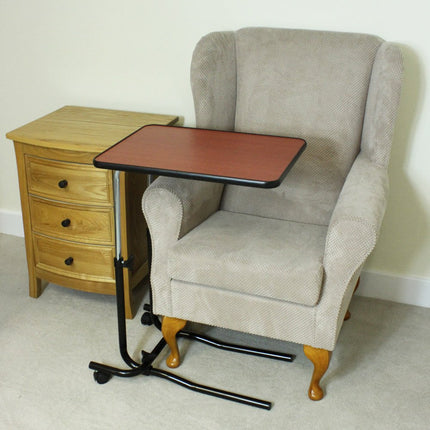 NRS Healthcare M01278 Divan-style overbed and chair table, tilting and adjustable