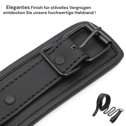 Collar &amp; leash Bdsm Adult Sex Toy Black collar women for sex Collar leather collar men fetish sex collars Bdsm collar choker leather men Collar choker FOPS B17