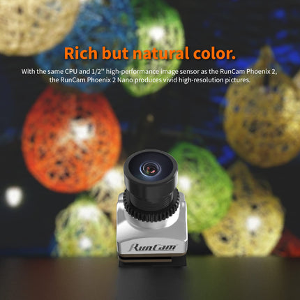 RunCam Phoenix2 Nano Freestyle FPV Camera 1000TVL 1/2" COMS Sensor 2.1mm (M8) FOV 155° 4:3/16:9 PAL/NTSC switchable for FPV Drone Copter Quadcopter