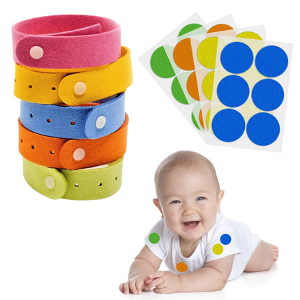 Mosquito repellent, 5pcs mosquito repellent bracelet, 24pcs mosquito plasters, mosquito patch, anti-mosquito bracelet, mosquito insect repellent bracelets, anti-mosquito bracelet, anti-mosquito for children and adults
