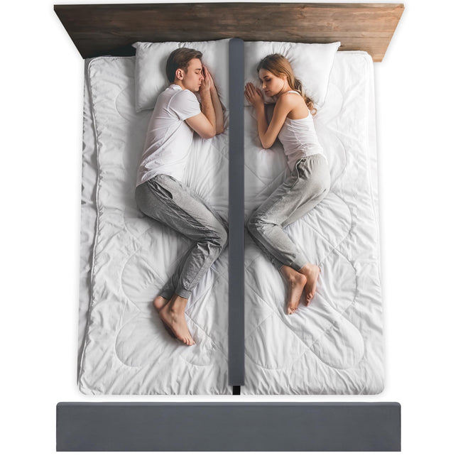 ROYALAY Bed Divider for Sleeping Adults, 71" Extra Long Bed Bumper for Sleepers, Separation System, Foam Safety Rails with Washable Cover, Fits Twin, Full, Queen, King