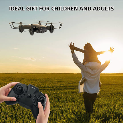Mini Drone with 720P Camera for Kids, TEEROK RC FPV Quadcopter with WiFi Live Transmission, 2 Batteries, Long Flight Time, Altitude Hold, One Key Takeoff/Landing, Headless Mode, 3D Flips for Beginners