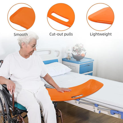 Hanured transfer board, transfer aids transfer board wheelchair, bed transfer and sliding board, patient pusher for the transfer of patients or handica from wheelchair to bed