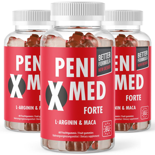 Penixmed Gummies | Love, Lust &amp; Passion | for the active man | Maxi Pack with 60 Gummies 3x
