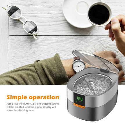 Ultrasonic cleaning device Ultrasonic cleaner Ultrasonic device KECOOLKE 750ml Sonic Cleaner with digital timer for glasses, rings, coins, finger rings, money
