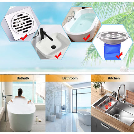 Tyenaza Floor Drain Outdoor Floor Drain Basement, Floor Drain Shower, Yard Drain Floor Drain Filter Stainless Steel Attic Drain Balcony Round Floor Drain Outdoor (5x3.9in, 110 Flat Mouth)