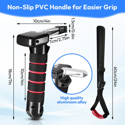 Car exit aid with handle cord, multifunctional car exit aid, car entry aid for pregnant women, seniors, disabled, grab handle for car for most vehicles, 19 * 12 * 7cm