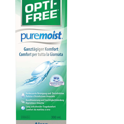Opti-Free PureMoist Contact Lens Solution | Single Bottle | 1 x 300 ml