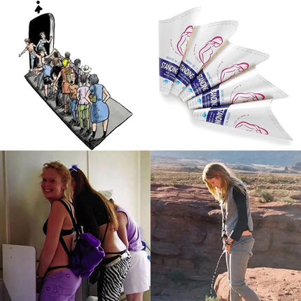 Urinal for Women, TENINE Urinal for Women, Portable Leak-Proof Women's Urinal for Urinating While Standing or Squatting, Discreet On-the-Go Toilet for Camping, Traveling, Hiking (20 Pack)