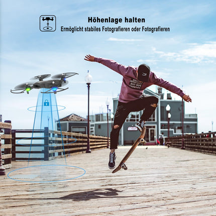 Wipkviey T26 Drone with 1080P Camera, RC Foldable FPV Quadcopter with 2 Batteries, 26-30 Min. Flight, 3D Flip, Gravity Sensor, Headless Mode, One-Button Takeoff/Landing