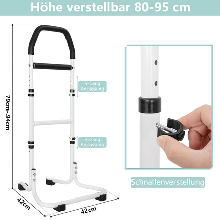 IPEB Elderly Sitting Aid Stand Bed, Standing Aid for Seniors from Sofa, Elderly Standing Aid for Seniors Height Adjustable, Chair Stand Assist for Elderly, Standing Aid from Sofa, Bed, Toilet, Walking