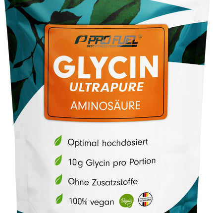 Glycine powder 1kg - optimally dosed with 10g of glycine per day - Glycine Ultrapure with over 99.9% purity - Amino acid without additives - laboratory-tested with certificate - 100-day supply