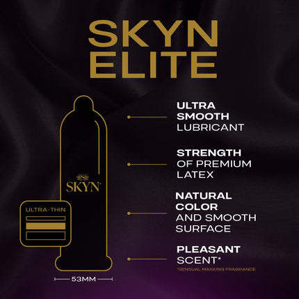 SKYN LifeStyles Elite Condoms, Synthetic Polyisoprene Condoms, Latex-Free, 36 Count (Packaging May Vary)