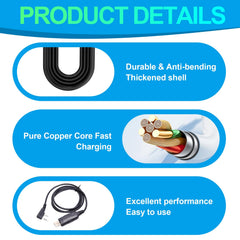 Greacesrio USB Programming Cable for Walkie Talkie with CD Driver Compatible with Bao-feng GT-3, UV-82, BF-888S, UV3R, UV9R, UV-5R, UV-5R Plus and GT-3, 1 Pack