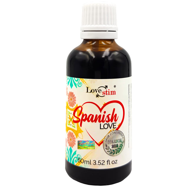 LoveStim Spanish Love 50ml strongest arousal drops, erotic drops, body care product, arousal drops, adults, intimate life, adults