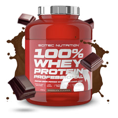 Scitec Nutrition 100% Whey Protein Professional - Fortified with additional amino acids and digestive enzymes - Gluten-free - Palm oil-free, 2.35 kg, Chocolate