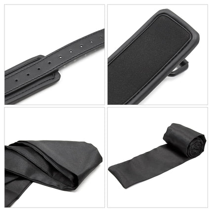 Leweiko SM handcuffs and eye mask blindfold fetish sex toy for couples,BDSM fetish bondage set for restraints sex toy for couples extreme
