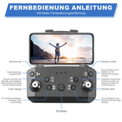 Drone with 4K Camera, Foldable RC Drone RC Quadcopter with 1080P HD Dual Camera, FPV Transmission, 2 Batteries, Gesture Control, Altitude Hold, One-Key Takeoff/Landing 3D Flips for Beginners (Gray)