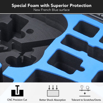 Lykus Titan AT110 Waterproof Carrying Case for DJI Avata, Goggles 2 and FPV Remote Controller, Supports up to 9 Avata Batteries and 3 Goggles Batteries [Case ONLY]