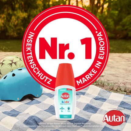 Autan Kids Pump Spray, Effective insect repellent against mosquitoes and ticks, Mosquito repellent, 1 pack, 100 ml