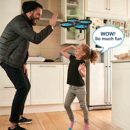 Loolinn | Drone for Kids Gift - Mini Drone, RC Quadcopter with Anti-Collision Technology/Safe for Kids/Easy to Fly/360° Flips/Hand-Controlled Mode/ C0 (Gift for Kids)
