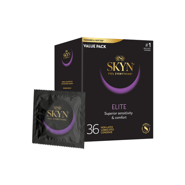 SKYN LifeStyles Elite Condoms, Synthetic Polyisoprene Condoms, Latex-Free, 36 Count (Packaging May Vary)