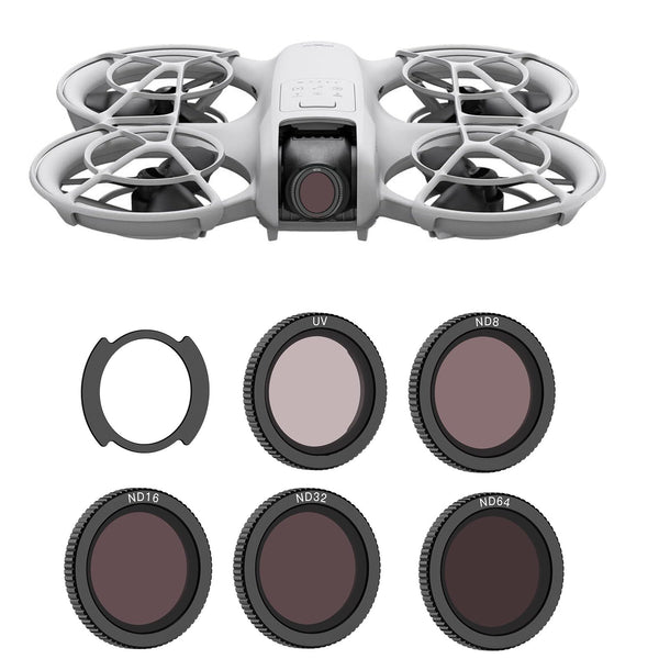 Uvafly Neo ND Filter, Multi-Coated Magnetic Camera Lens Filters for DJI Neo Drone Accessories 5 Pack (UV/ND8/ND16/ND32/ND64)