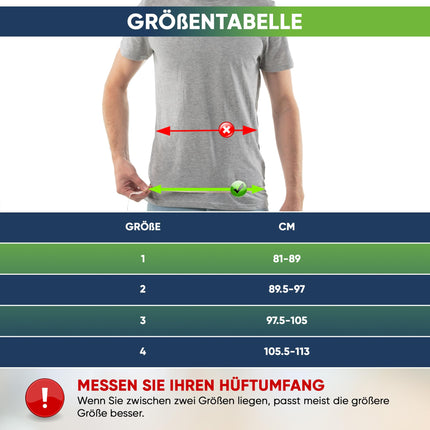 aHeal Inguinal Hernia Men's Medical Support Belt - Inguinal Hernia Belt for Men, Soft Elastic Hernia Band, Pain Relief Inguinal Hernia Belt &amp; Hernia Belt - Size 3 Black