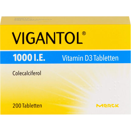 Vigantol 1,000 IU vitamin D3 tablets, 200 pcs