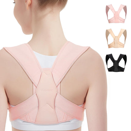 Back Support for Posture Correction, Posture Corrector, Adjustable, for the Upper Back, Supports the Clavicle and Relieves Neck, Shoulder and Upper Back Pain (S/M)