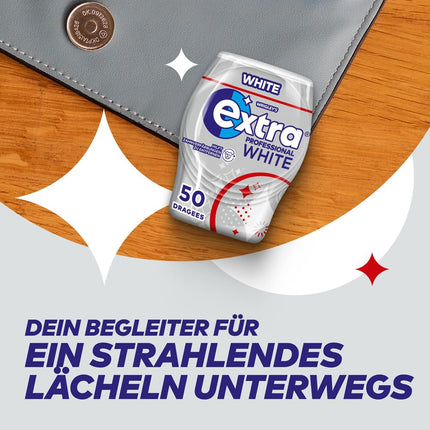 Extra Professional White Chewing Gum, sugar-free, 50 dragees