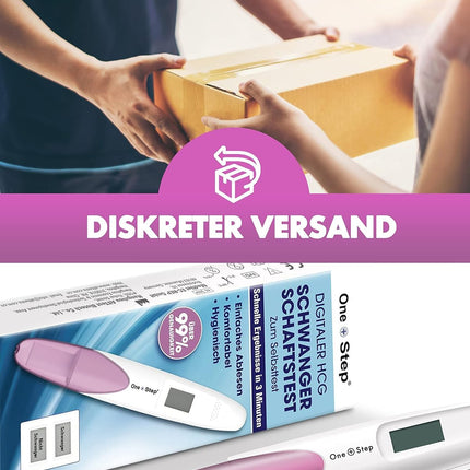 2 One+Step Pregnancy Tests Early Digital I Pregnancy Test I 1x Early Pregnancy Test I Early Pregnancy Test with Pregnant or Not Pregnant Indicator I 25 mIU/ml
