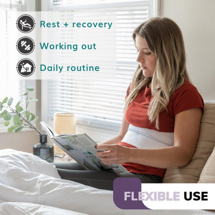 BraceAbility Elastic Broken Rib Chest Support for Cracked, Fractured, or Dislocated Ribs, Protection, Compression, and Support (Male - Fits 24-60" Chest)
