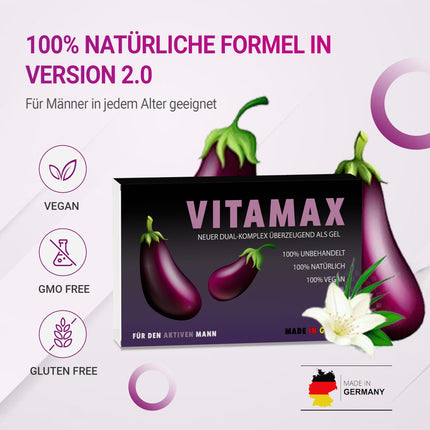 VITAMAX 600mg Macun Complex for active men | Convenient weekly pack