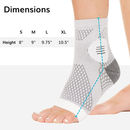 BraceAbility Neuropathy Socks with Peripheral Neuritis Compression Diabetic Toeless Foot Sleeves for Nerve Damage Pain Feet, Ankle Gout, Plantar Fasciitis Relief for Men and Women (M)