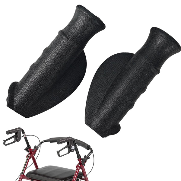 Pack of 2 rollator handles, ergonomic handle rollator spare parts, 2.2 cm walker handles for rollator wheelchair, rollator accessories for the elderly and injured (12 cm, right and left).