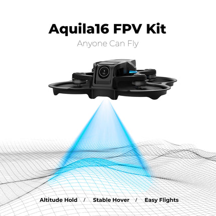 BETAFPV Aquila16 FPV Kit with LiteRadio 2 SE Transmitter for Simulator, VR03 Goggles with DVR Recording Function, 3 Flight Modes, Supported 1S RTF Kit for FPV Beginners for Indoor and Outdoor Flying