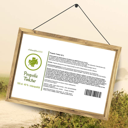 GENUINE Propolis Tincture 40% - High-quality Propolis Drops 100 ml - Natural product WITHOUT additives - Practical pipette - Easy dosage - from Germany