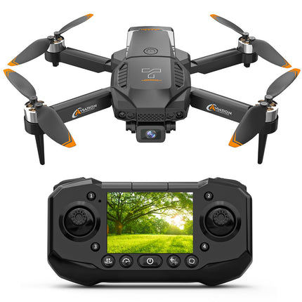 F205 Drone with Camera for 2.4 inch Screen, Brushless Motor FPV Drone for Adults, Auto-Hover, Gesture Control, 8G SD with Card Reader, One-Key Start for Beginners
