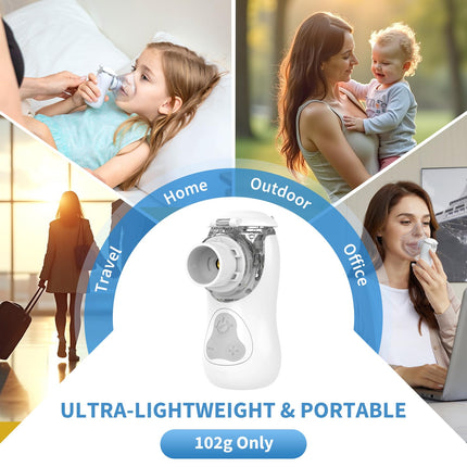 FEELLIFE Inhaler for Children and Babies, Inhaler for Adults and Children, Nebulizer Inhaler for Children, Nebulizer Inhaler Quieter Under 25 dB, Portable Inhaler Effective for Respiratory Diseases